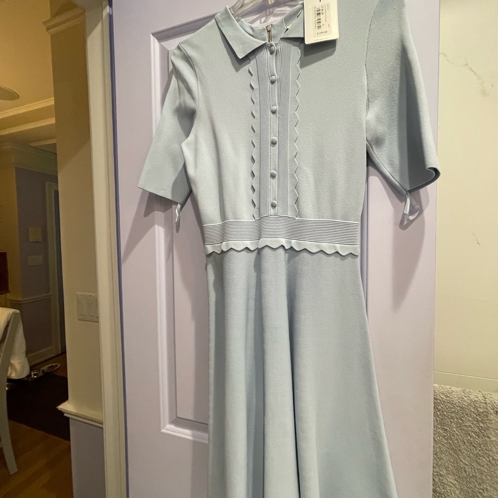 Ted Baker Light Blue Ribbed Garment